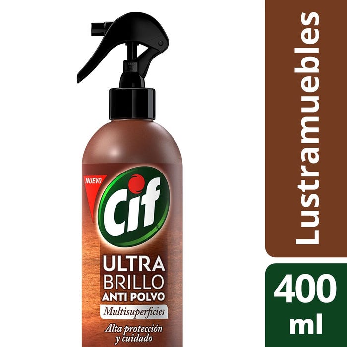 CIF ULTRA BRILLO ANTI POLVO X 400 ml gatillo