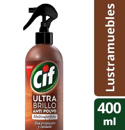CIF ULTRA BRILLO ANTI POLVO X 400 ml gatillo